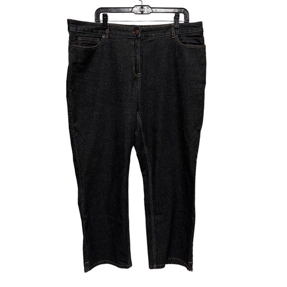 ARA) Van Heusen Jeans Women's Size 18s 18 Short Black Straight Leg Great Shape - Picture 1 of 9